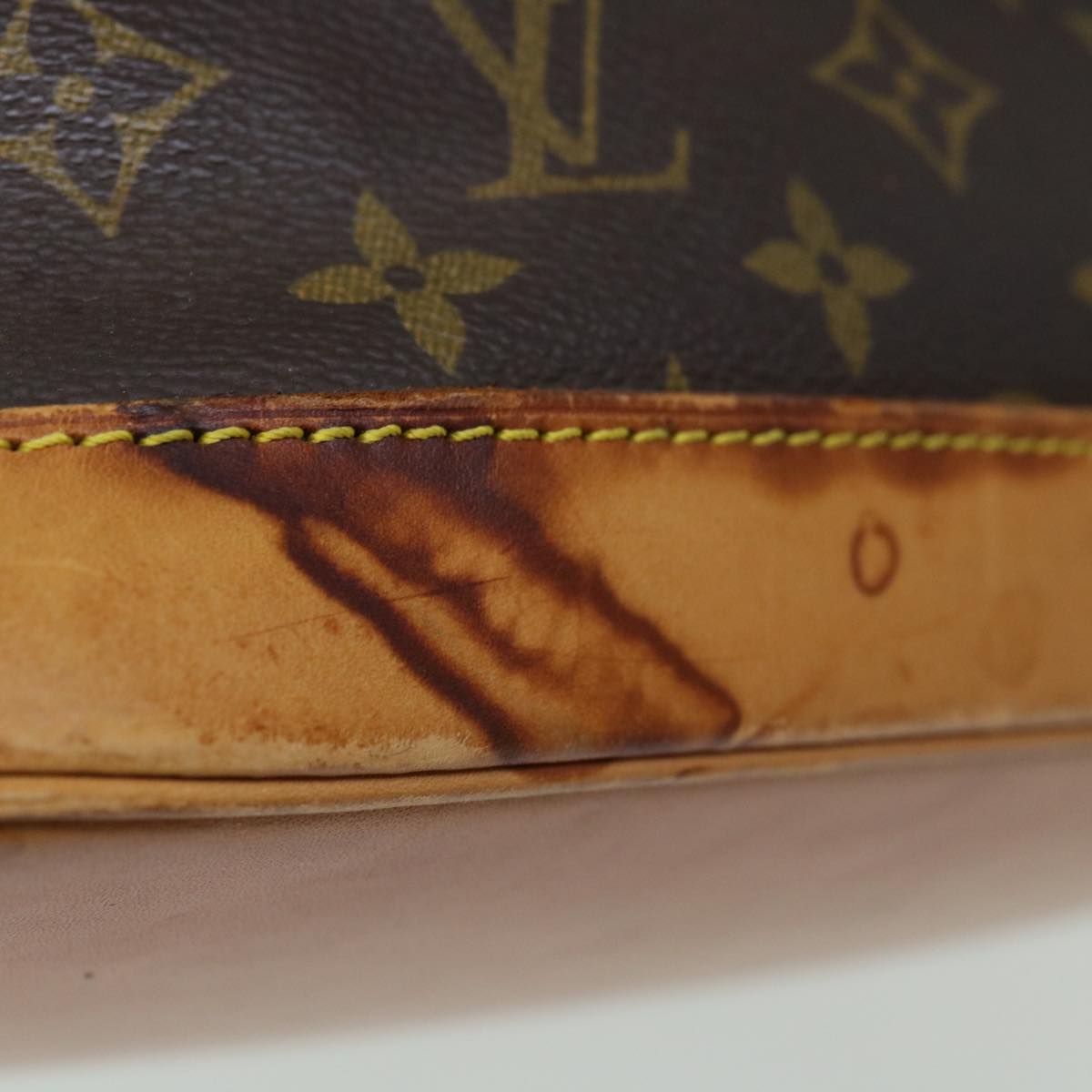 Louis Vuitton Alma Brown Canvas Handbag