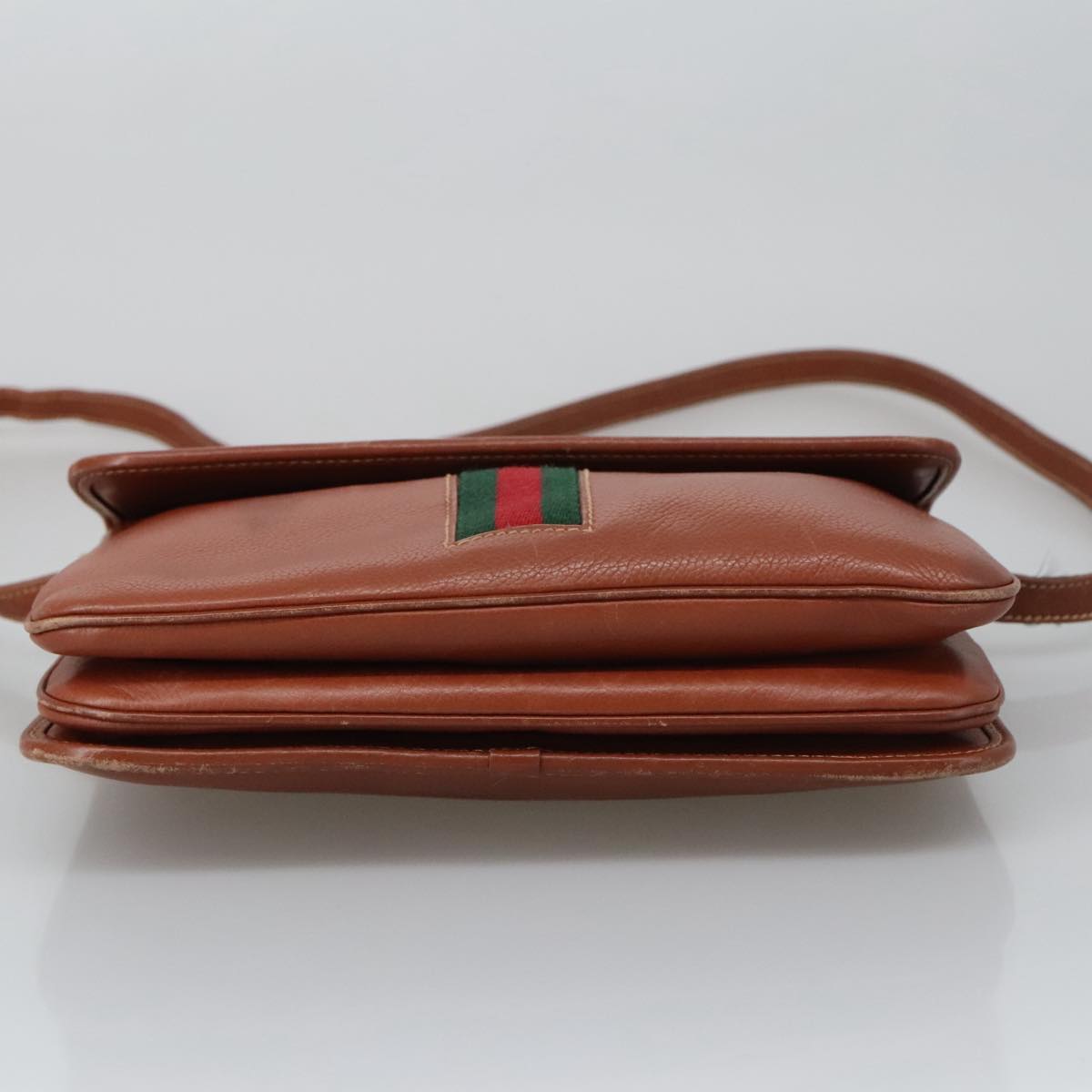 Gucci Sherry Brown Leather Shoulder Bag