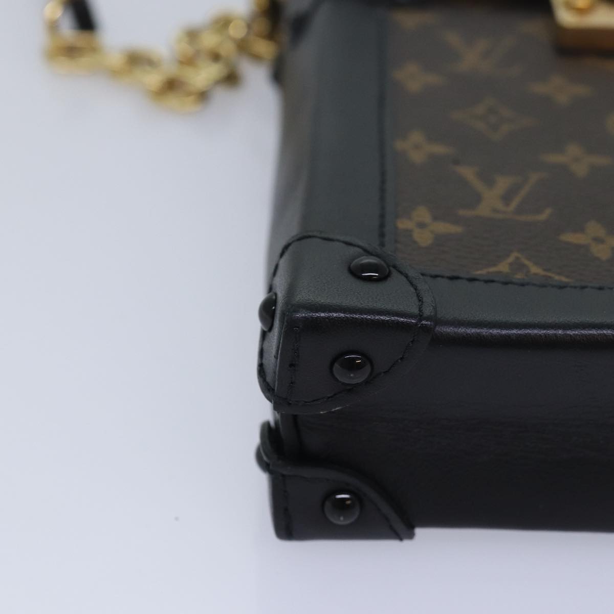 Louis Vuitton Trunk Brown Canvas Shoulder Bag