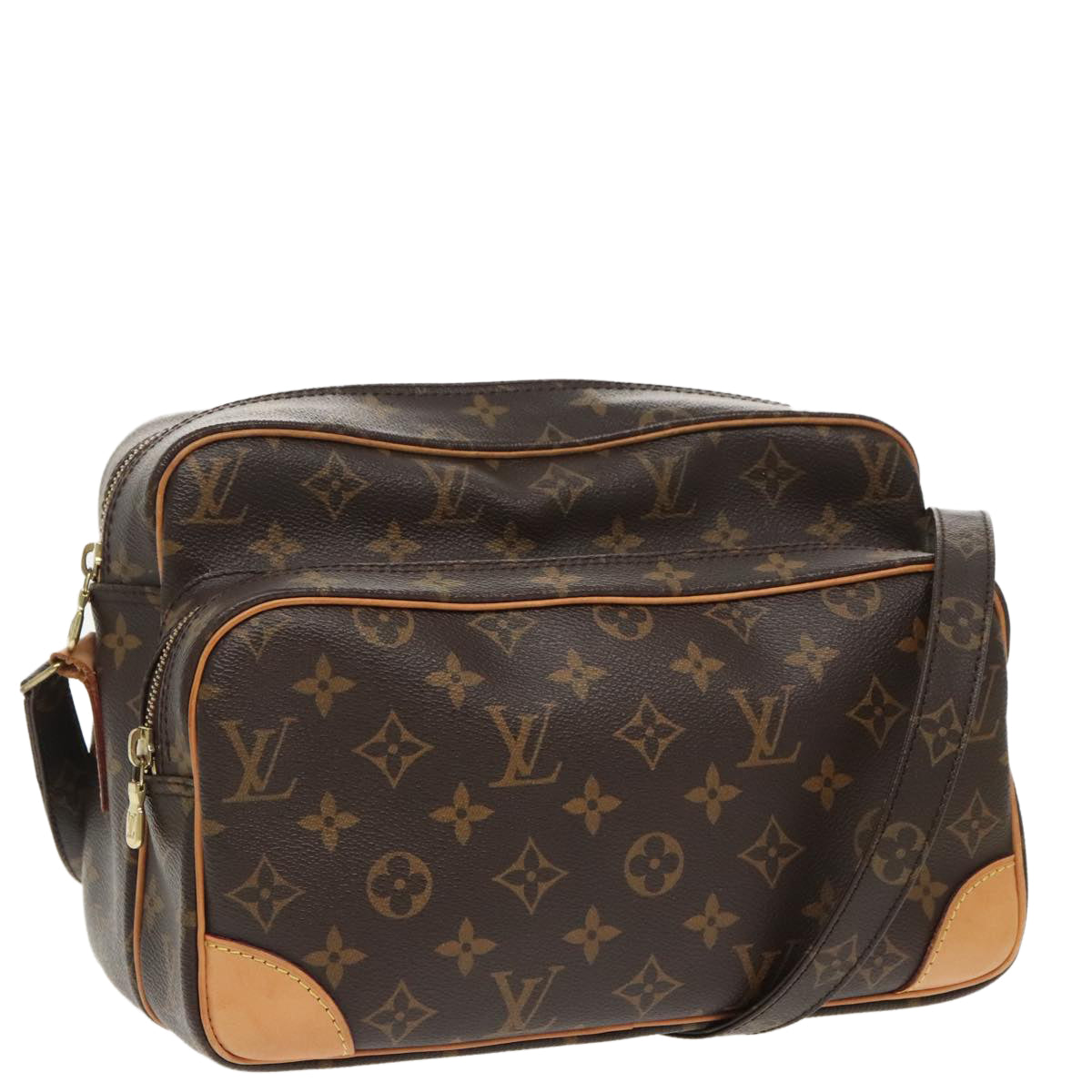 Louis Vuitton Nile Brown Canvas Shoulder Bag