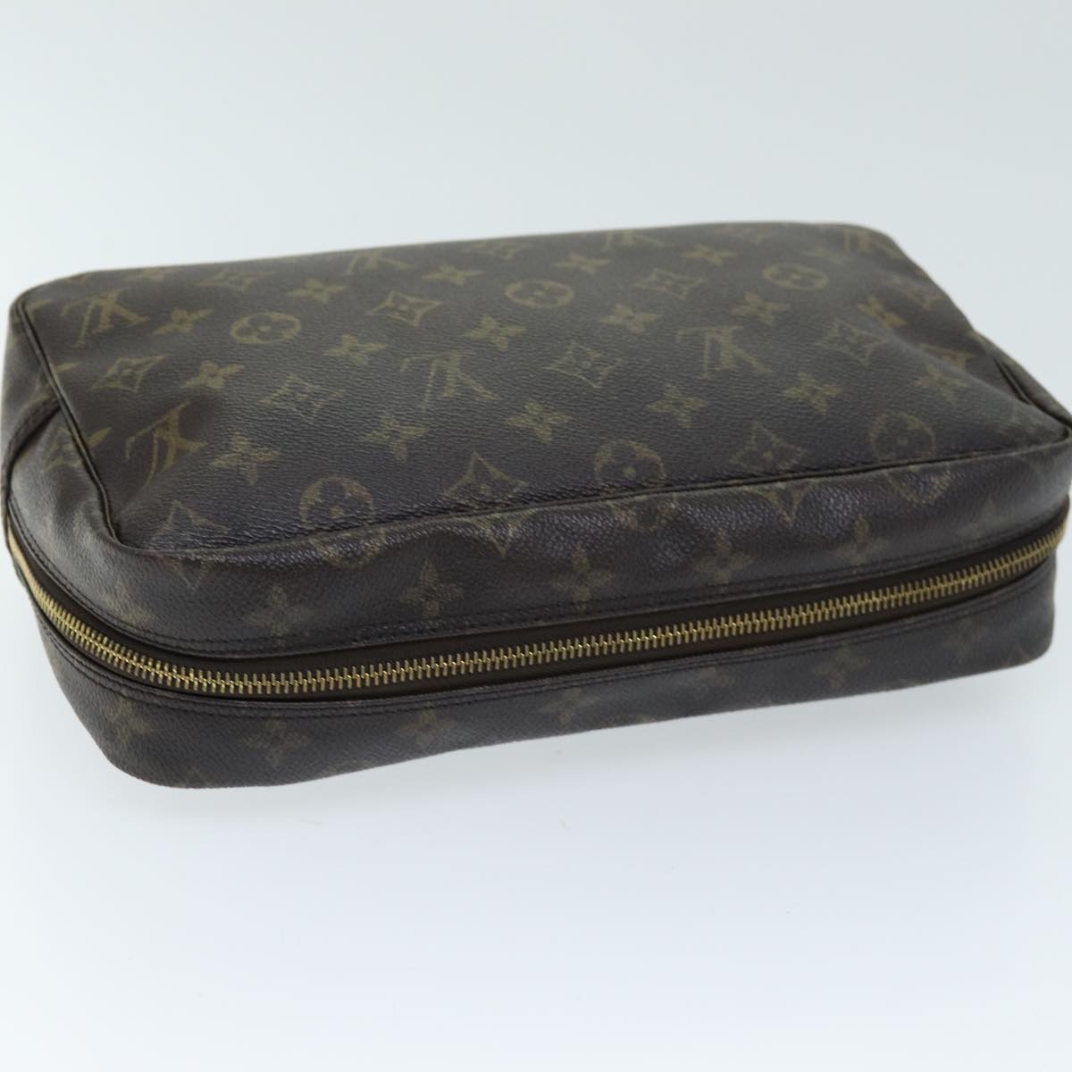 Louis Vuitton Trousse De Toilette Brown Canvas Clutch Bag