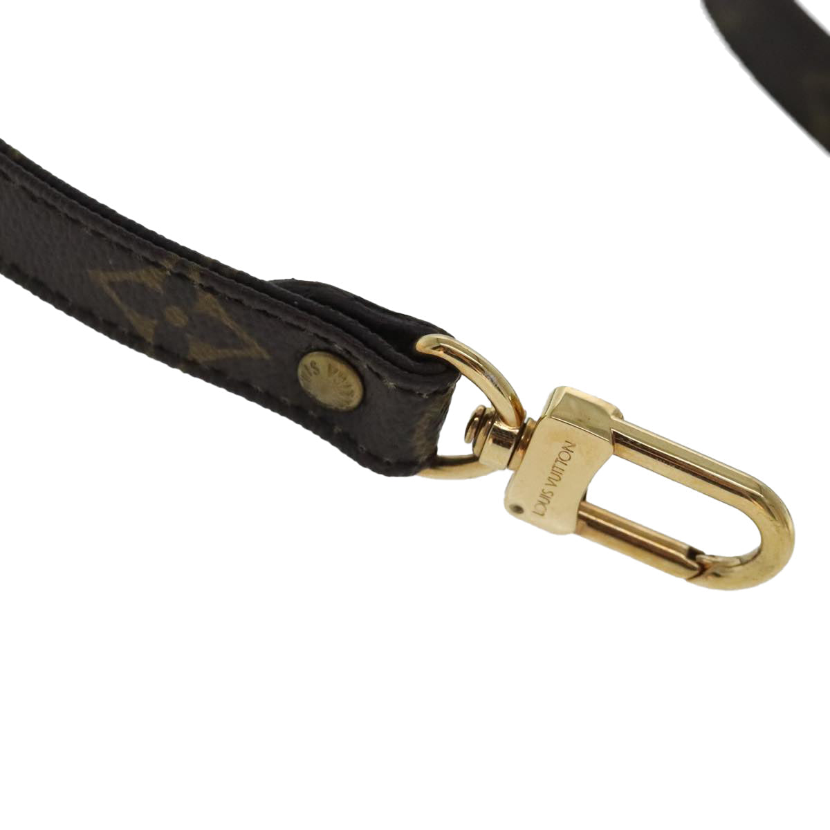Louis Vuitton Shoulder Strap Brown Canvas Bag Jewelry