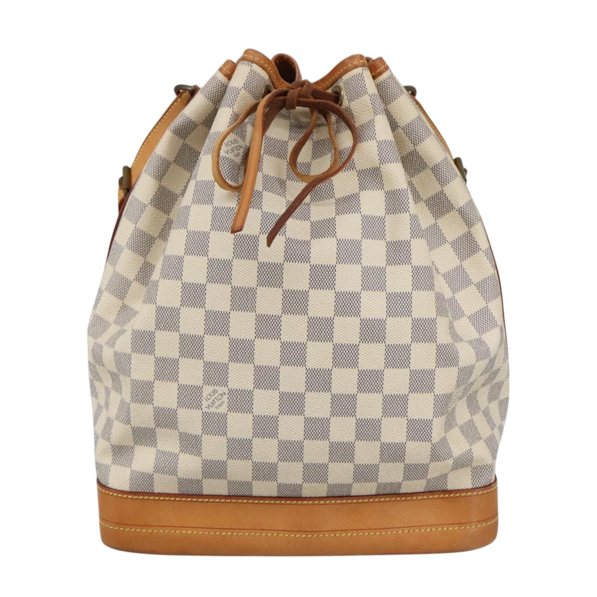 Louis Vuitton Noe White Canvas Shoulder Bag