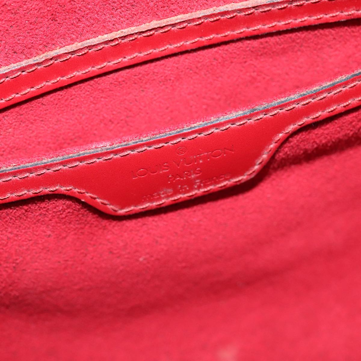 Louis Vuitton Soufflot Red Leather Handbag