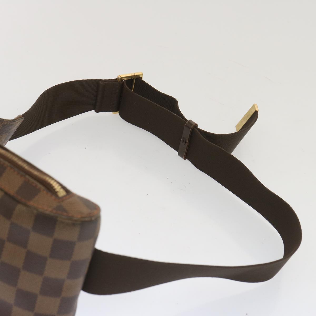 Louis Vuitton Geronimos Brown Canvas Shoulder Bag