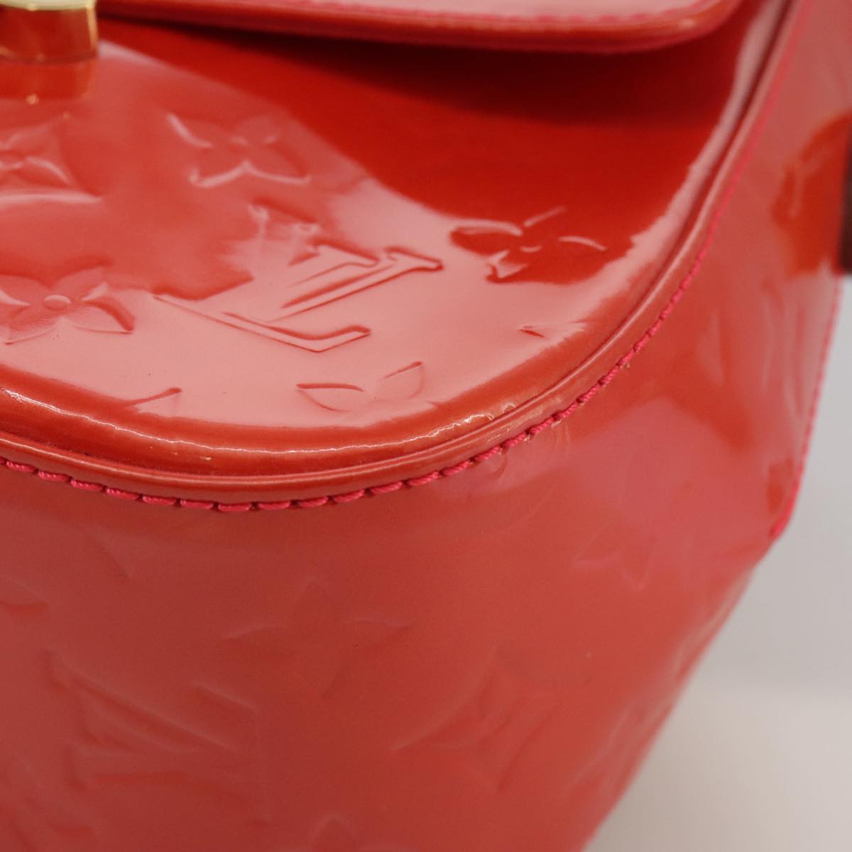 Louis Vuitton Bellflower Red Patent Leather Shoulder Bag