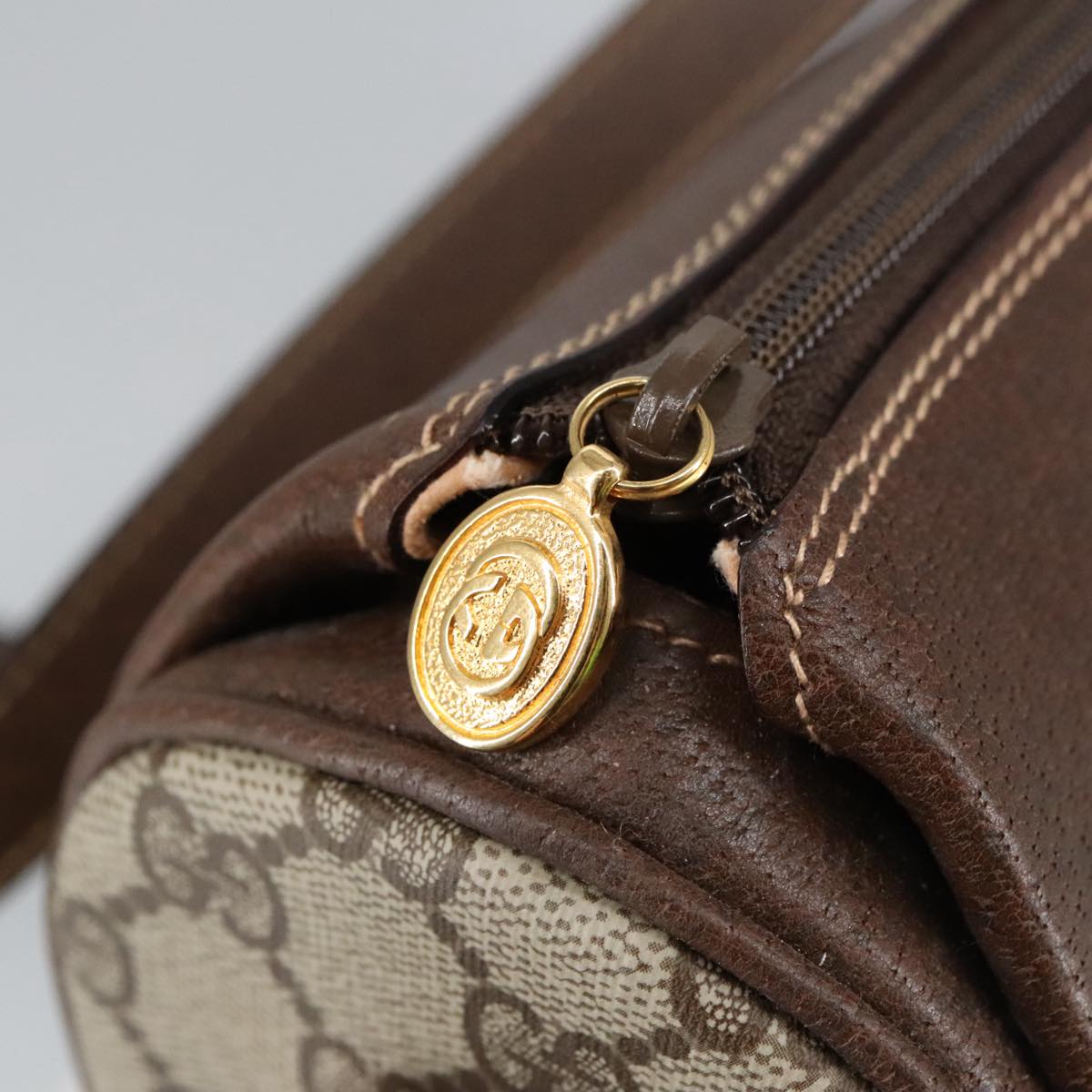 Gucci Ophidia Beige Canvas Shoulder Bag