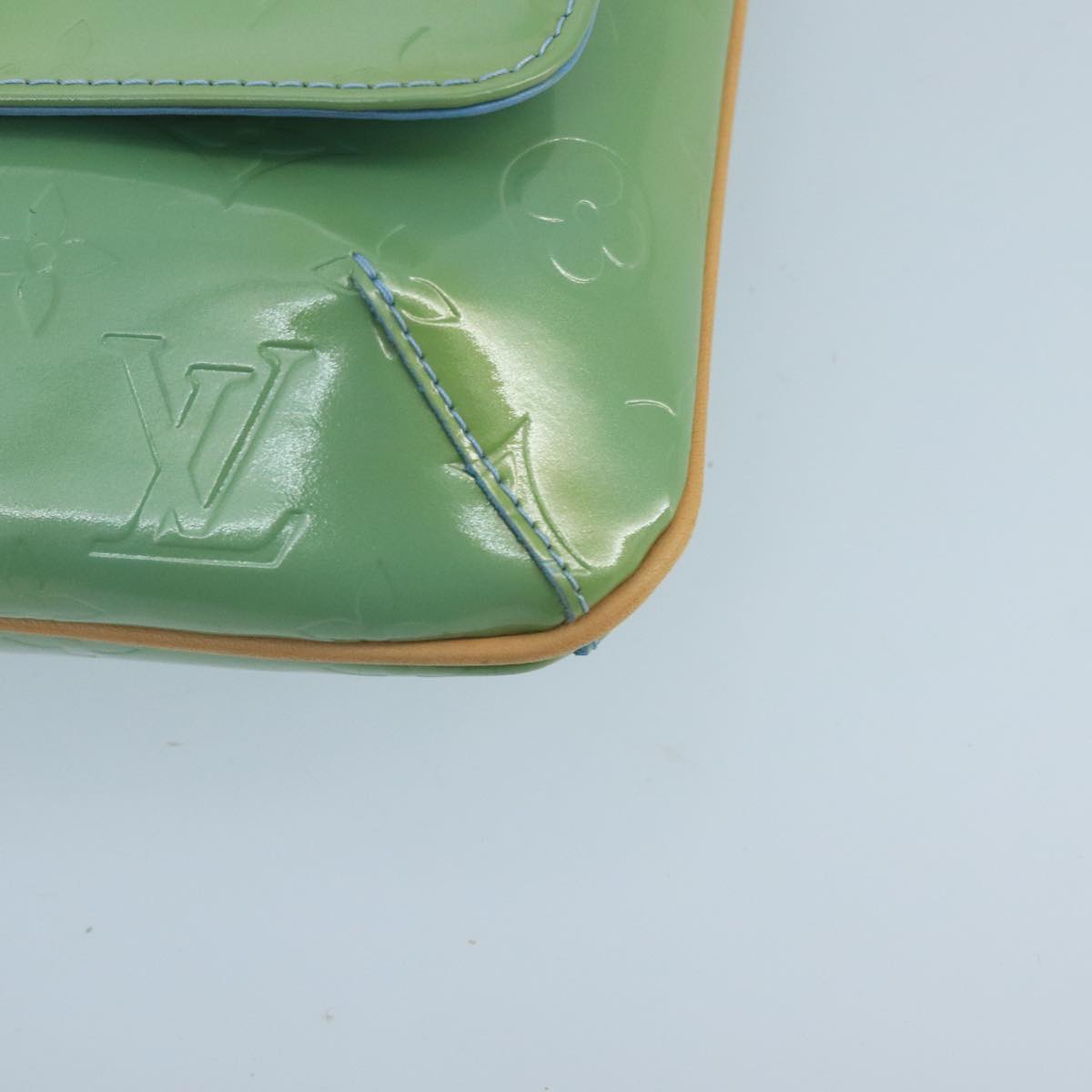 Louis Vuitton Thompson Green Patent Leather Shoulder Bag