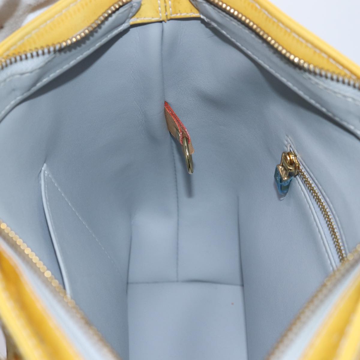 Louis Vuitton Houston Yellow Patent Leather Handbag