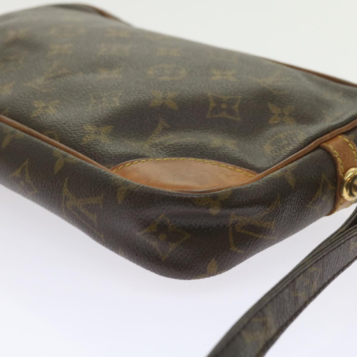 Louis Vuitton Marly Dragonne Brown Canvas Clutch Bag