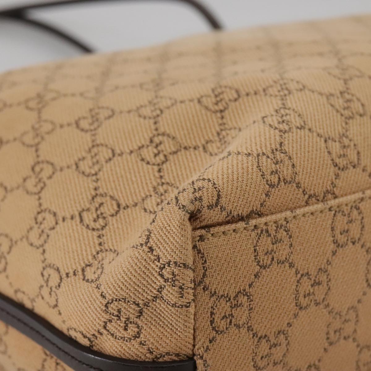Gucci Gg Canvas Beige Canvas Shoulder Bag