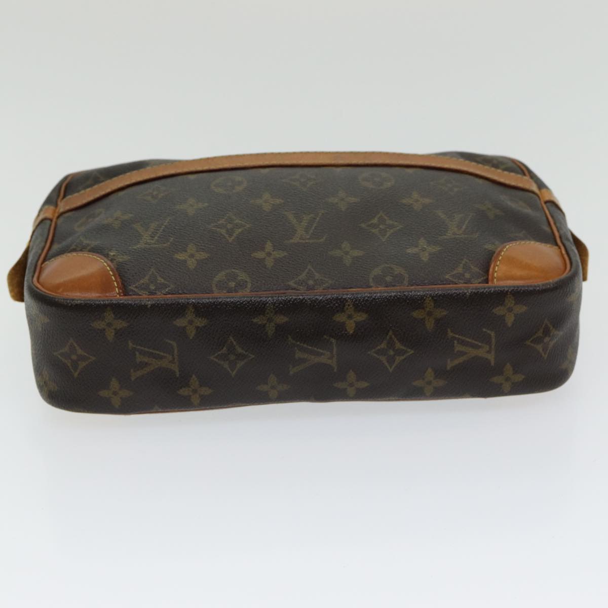 Louis Vuitton Compiegne 28 Brown Canvas Clutch Bag