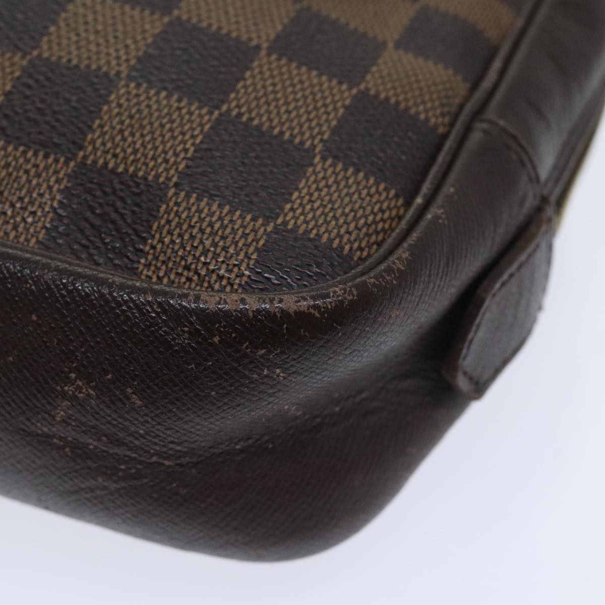 Louis Vuitton Trousse Toilette 28 Brown Canvas Clutch Bag
