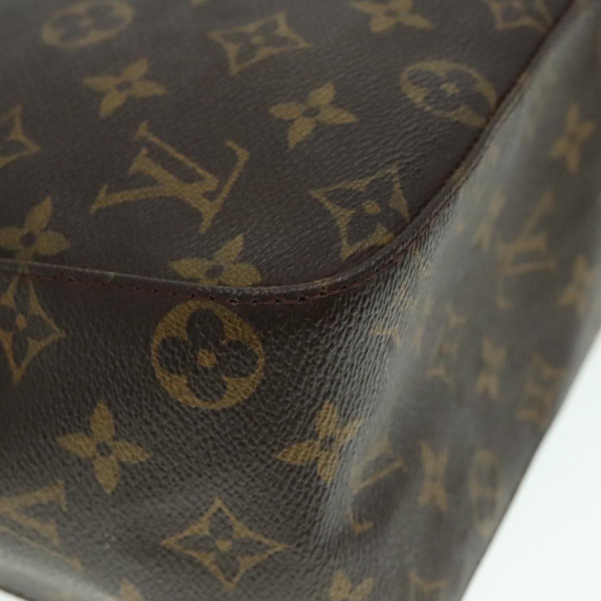 Louis Vuitton Looping Brown Canvas Shoulder Bag