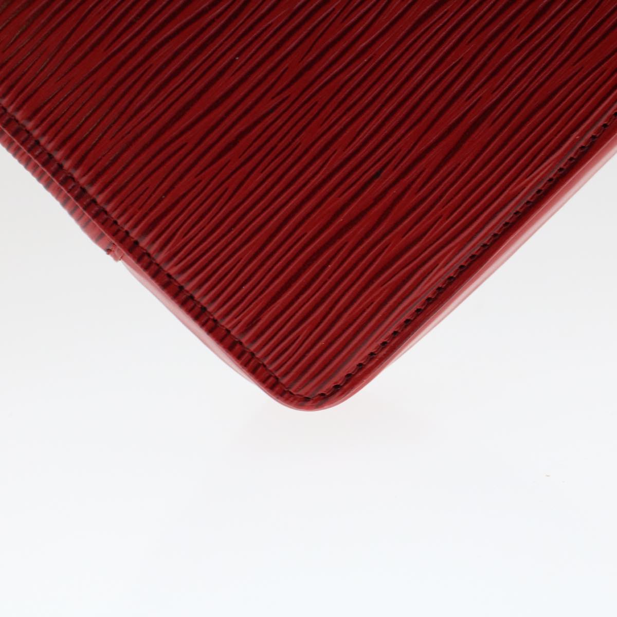Louis Vuitton Pochette Red Leather Clutch Bag