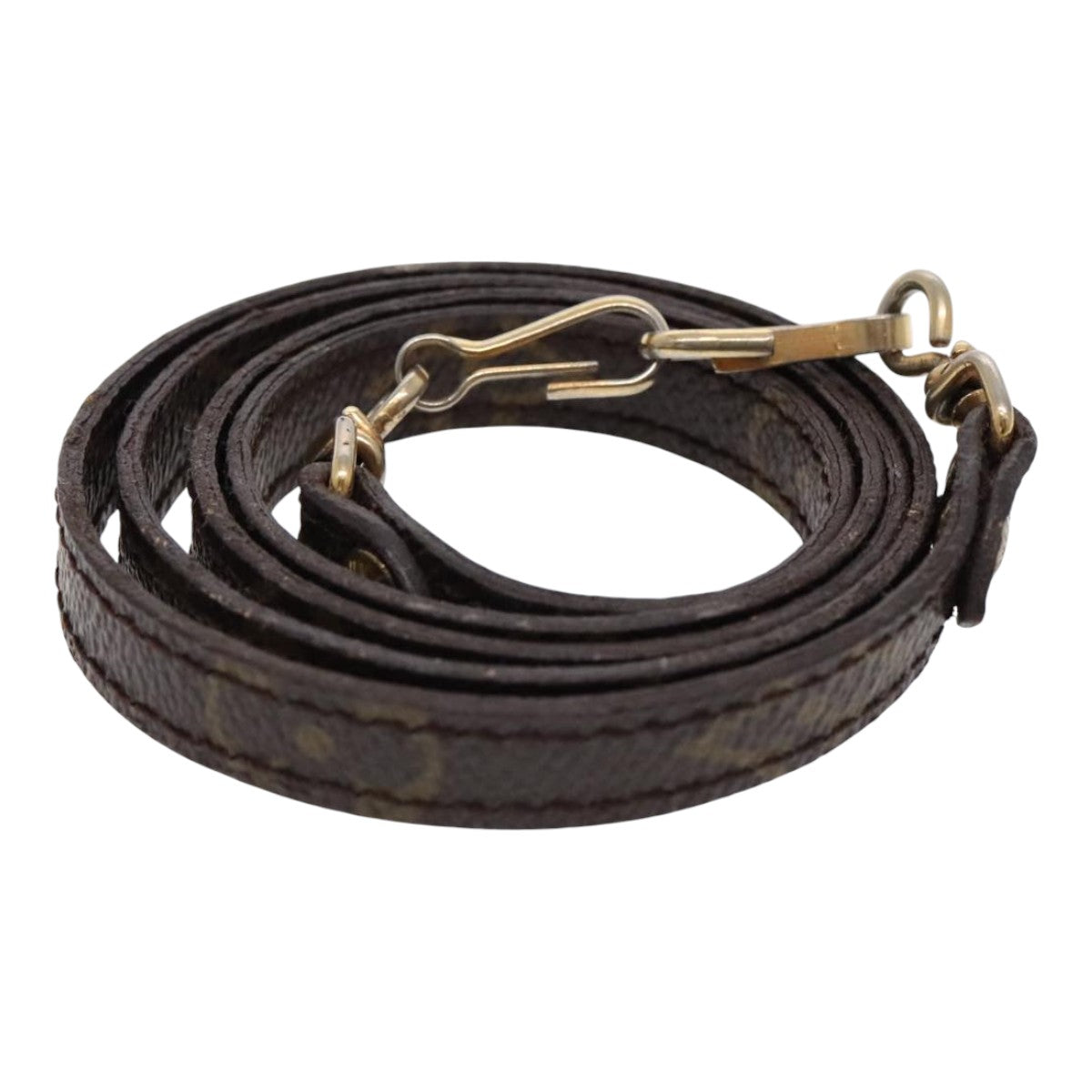 Louis Vuitton Shoulder Strap Brown Canvas Bag Jewelry