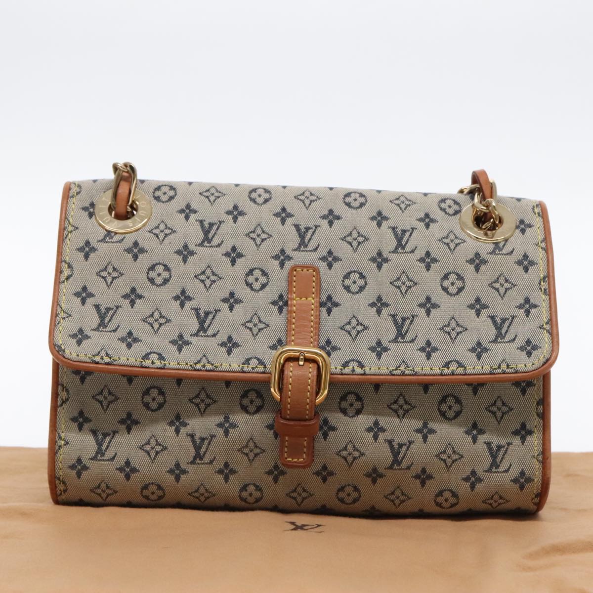Louis Vuitton Camille Blue Canvas Shoulder Bag