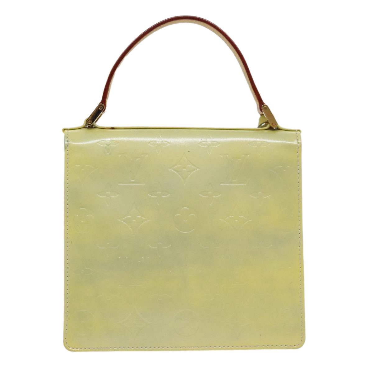 Louis Vuitton Spring Street Yellow Patent Leather Handbag