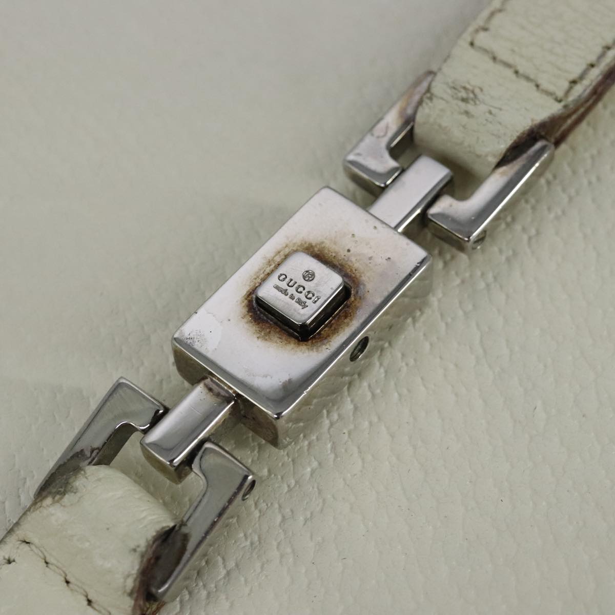 Gucci Jackie Ecru Leather Handbag