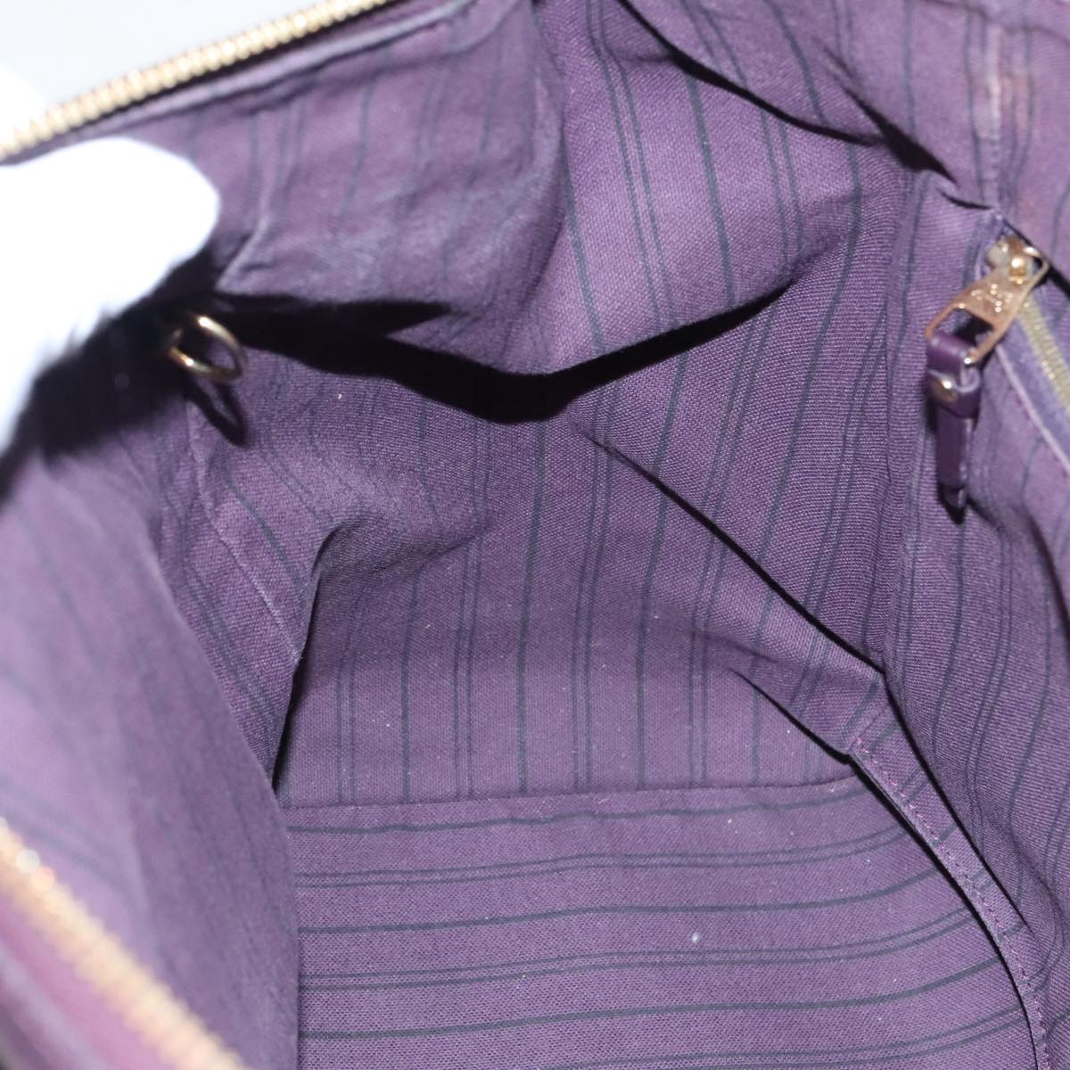 Louis Vuitton Lumineuse Purple Leather Shoulder Bag