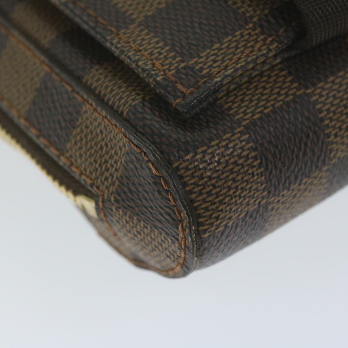 Louis Vuitton Geronimos Brown Canvas Shoulder Bag
