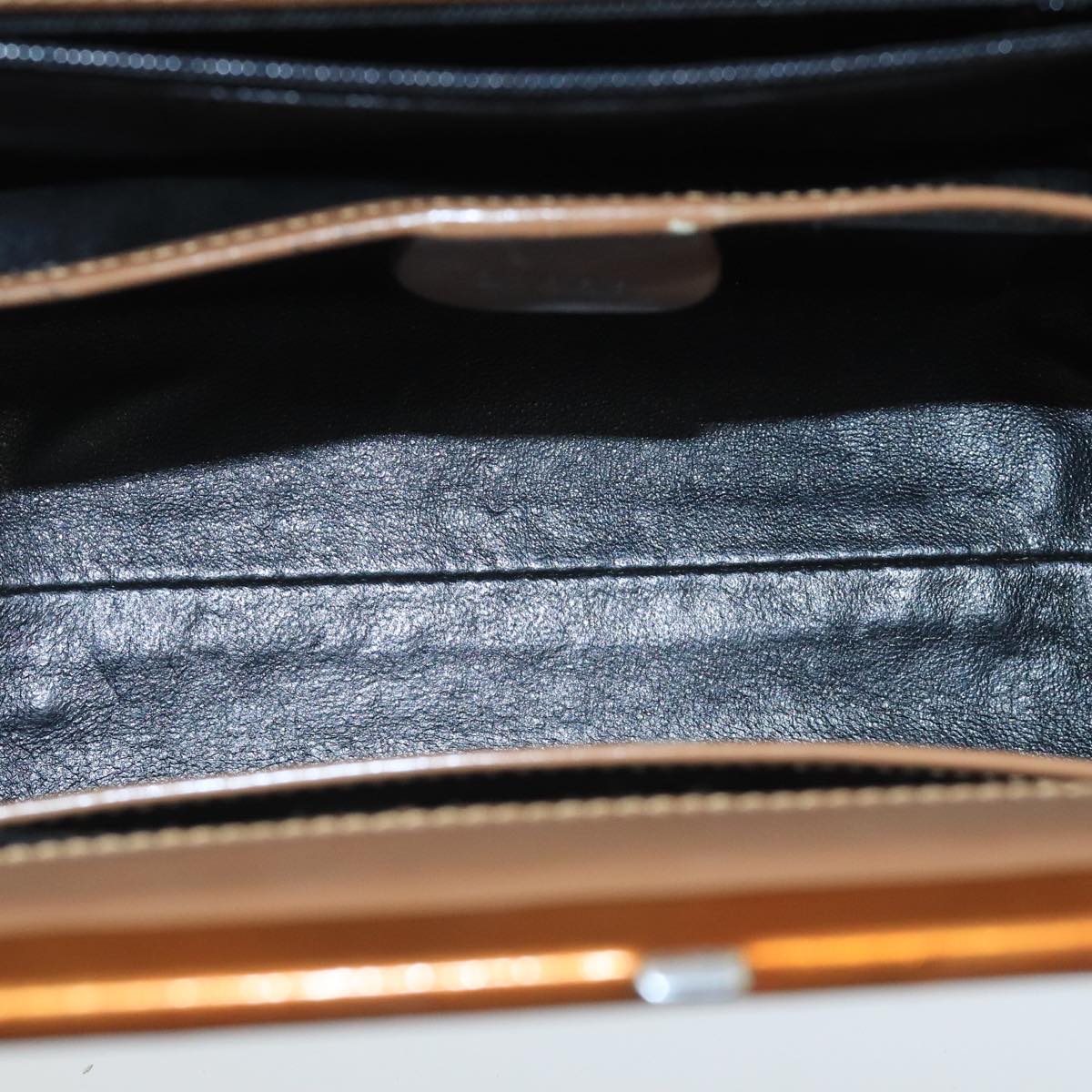 Gucci Jackie Brown Patent Leather Shoulder Bag
