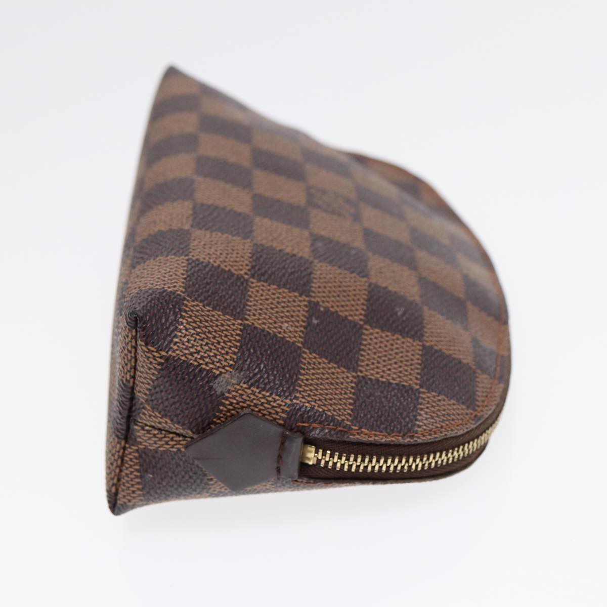 Louis Vuitton Trousse A Maquillage Brush Brown Canvas Clutch Bag