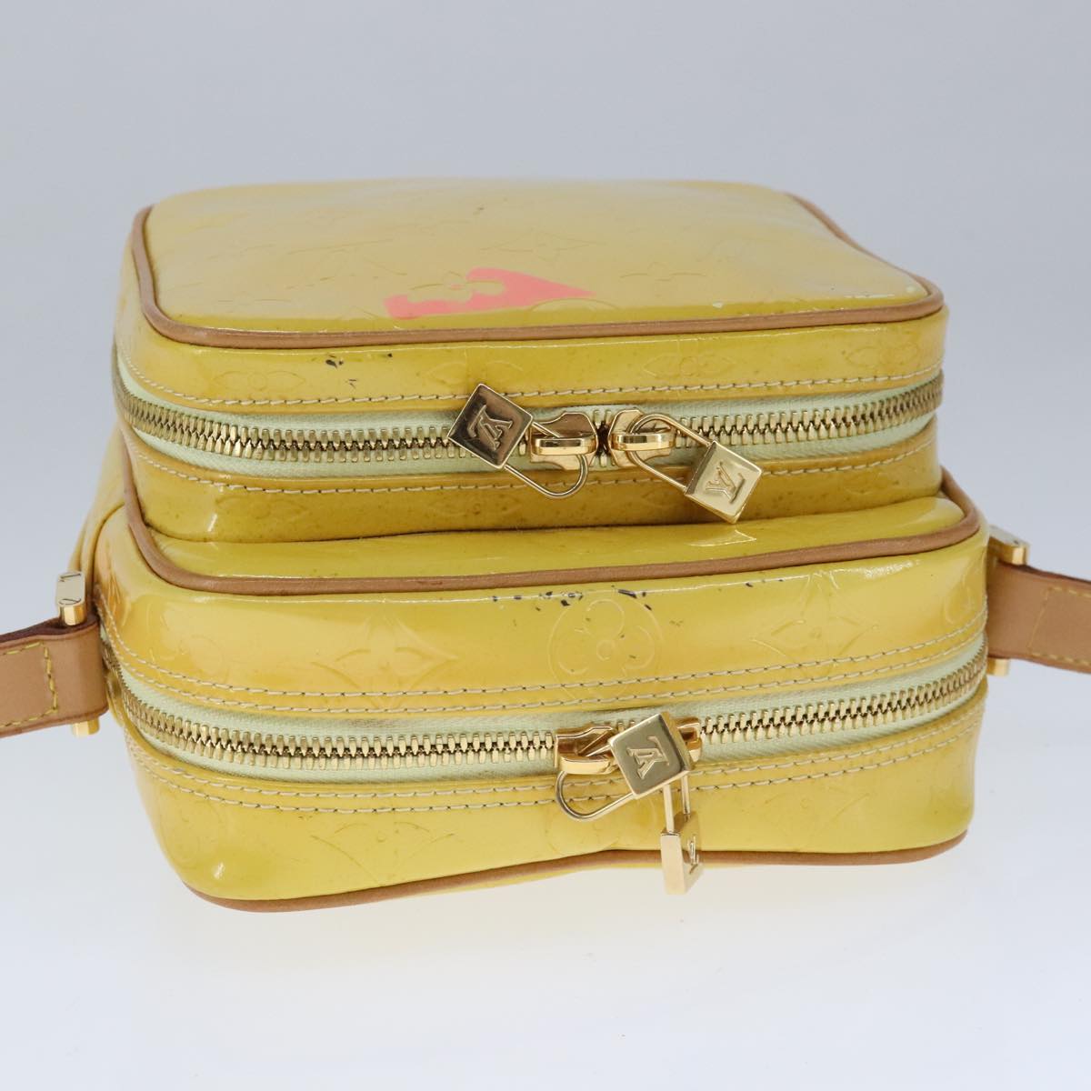 Louis Vuitton Wooster Yellow Patent Leather Shoulder Bag