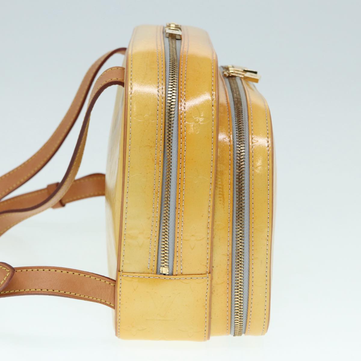 Louis Vuitton Marly Yellow Patent Leather Backpack Bag