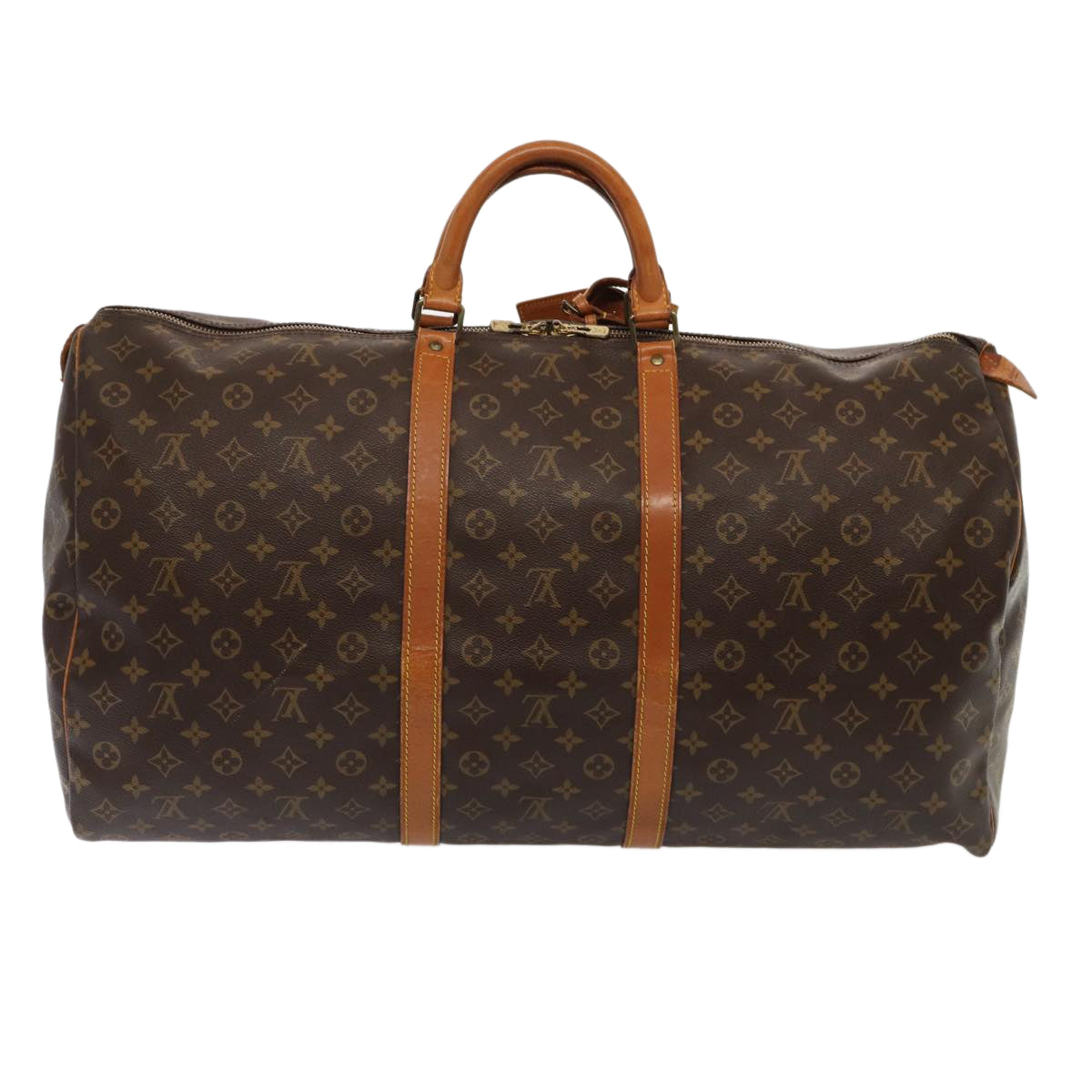 Louis Vuitton Keepall 60 Brown Canvas Travel Bag