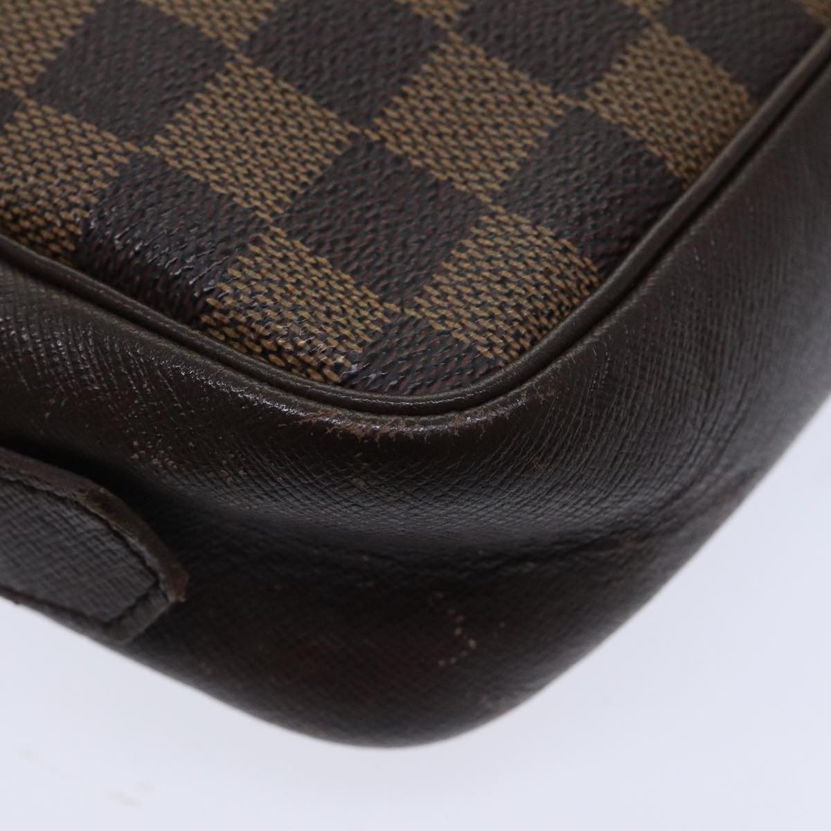 Louis Vuitton Trousse Toilette 28 Brown Canvas Clutch Bag