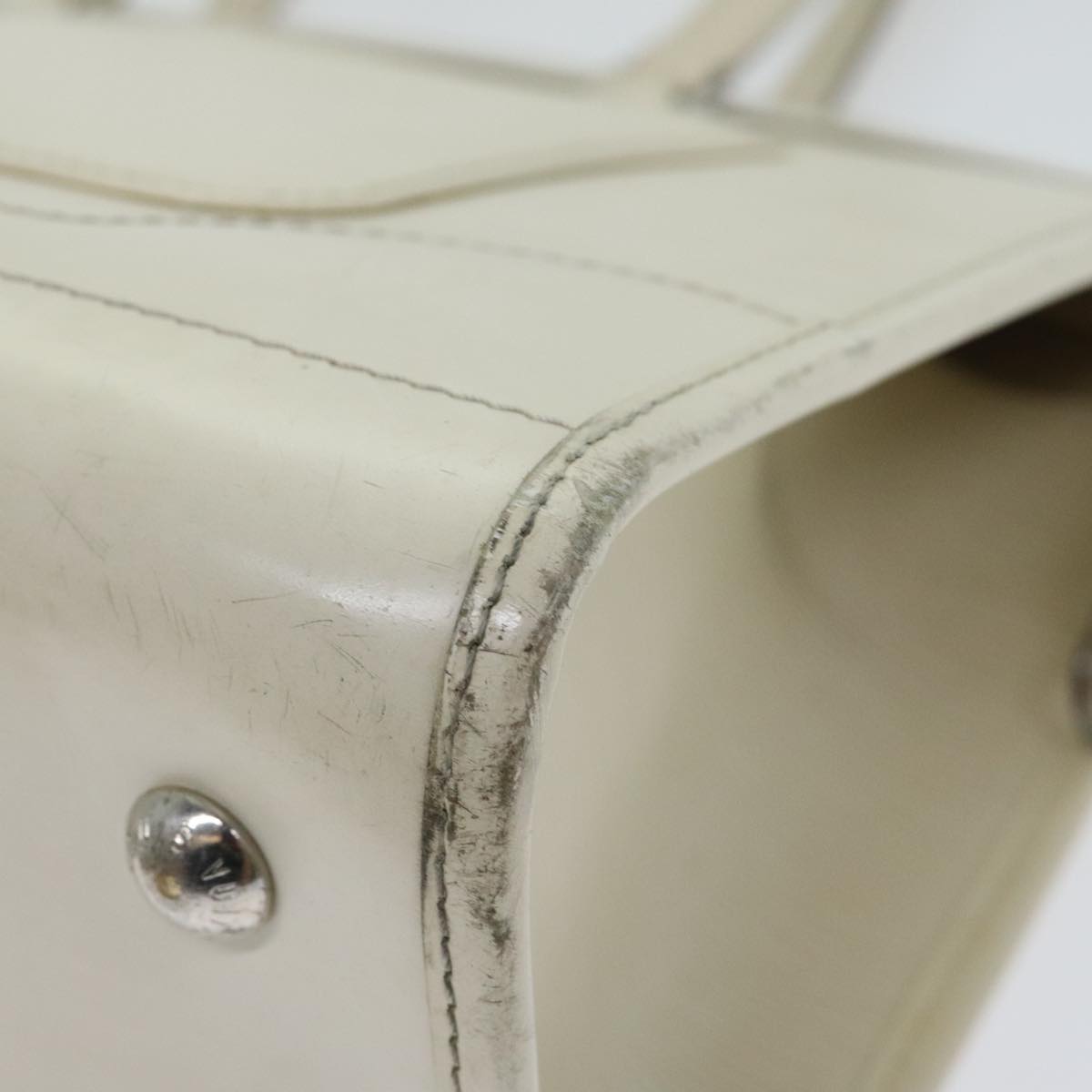 Louis Vuitton Madelaine Ecru Leather Handbag