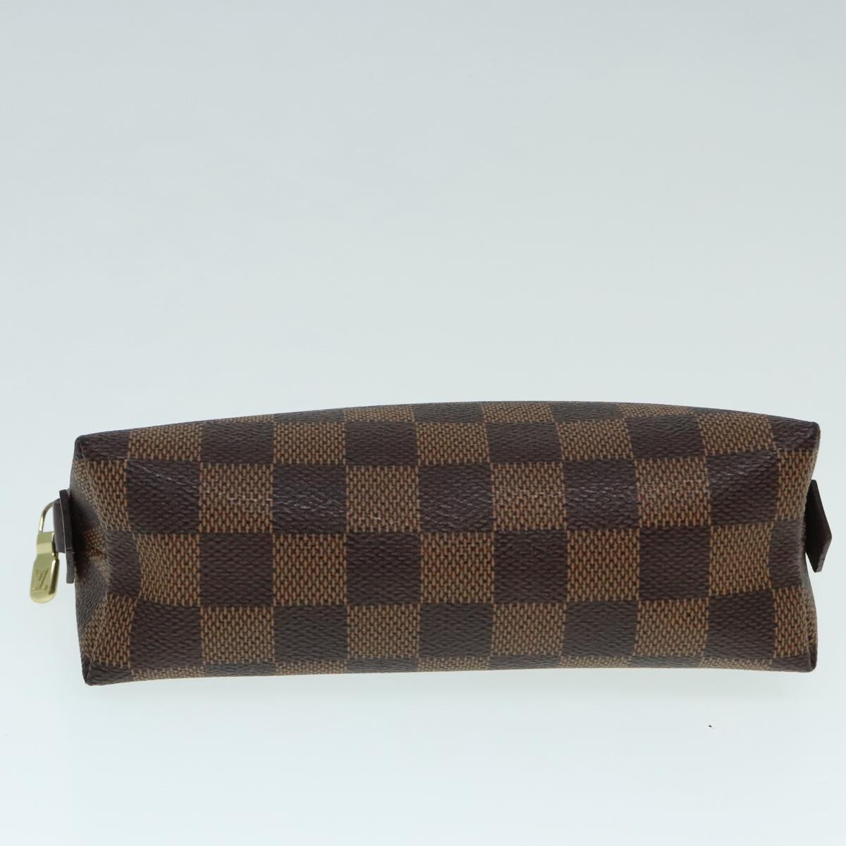 Louis Vuitton Cosmetic Pouch Brown Canvas Clutch Bag