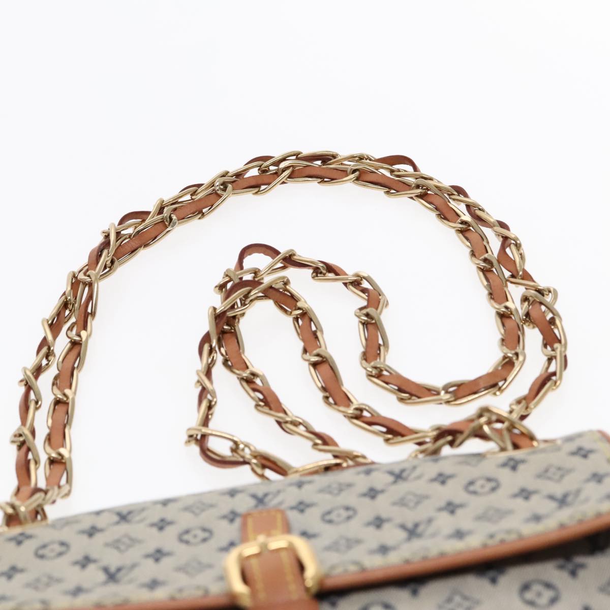 Louis Vuitton Camille Blue Canvas Shoulder Bag