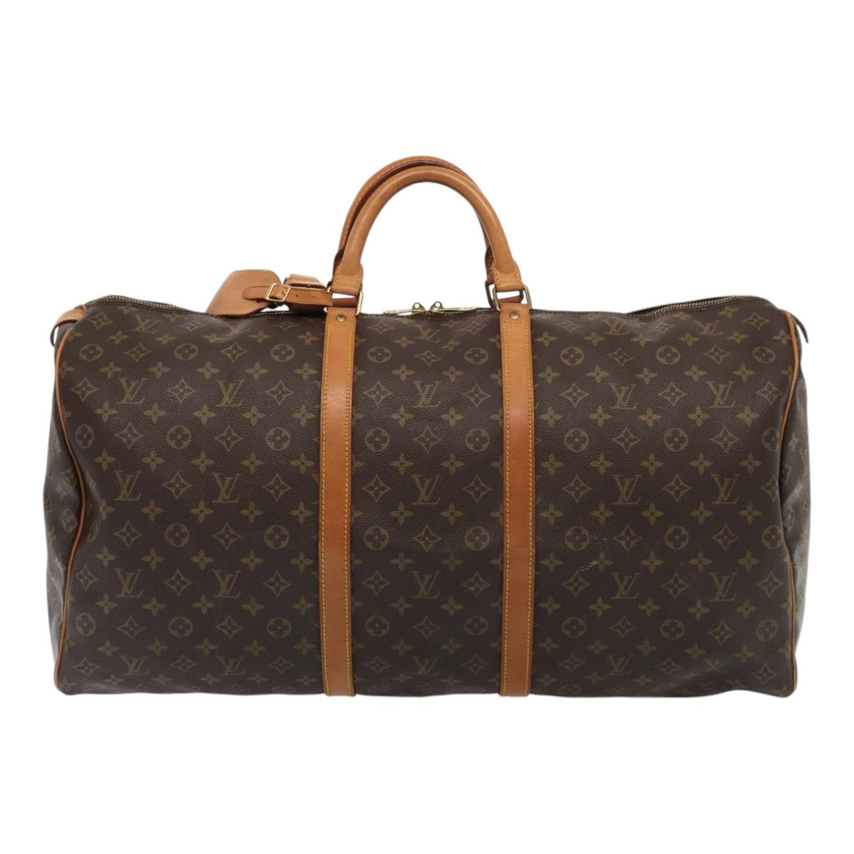 Louis Vuitton Keepall 60 Brown Canvas Travel Bag