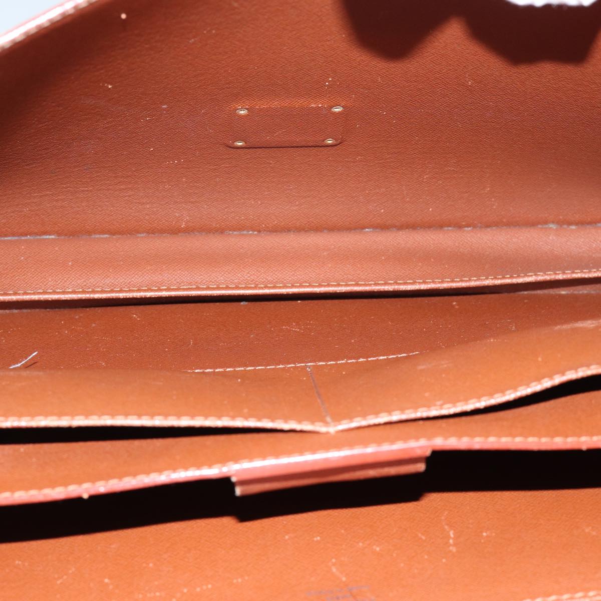 Louis Vuitton Serviette Brown Leather Briefcase Bag