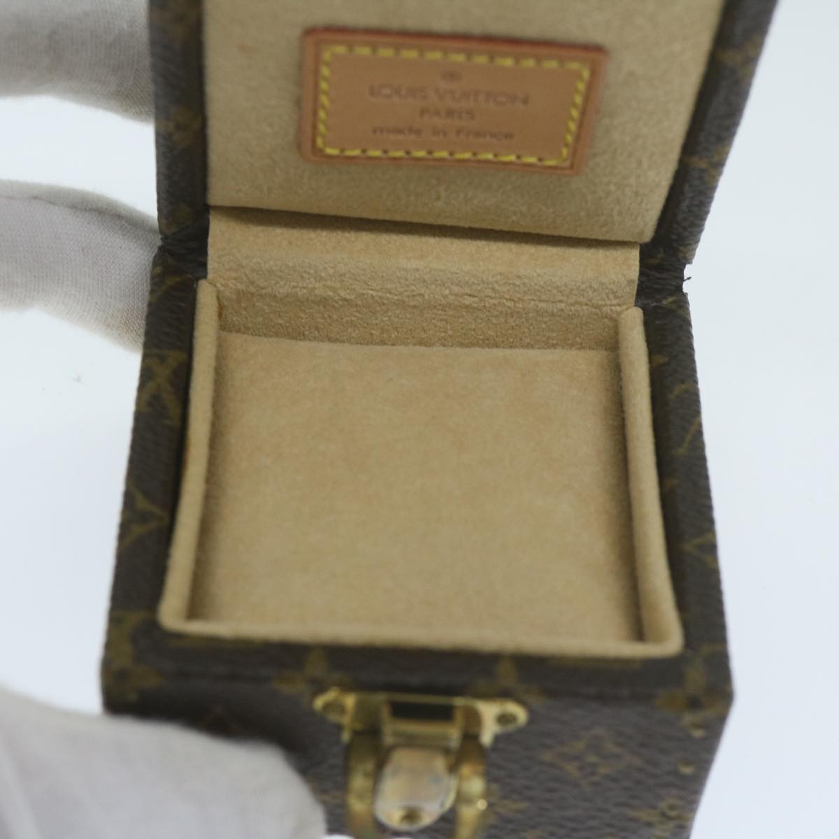 Louis Vuitton Jewelry Case Brown Canvas Jewelleryset Jewelry