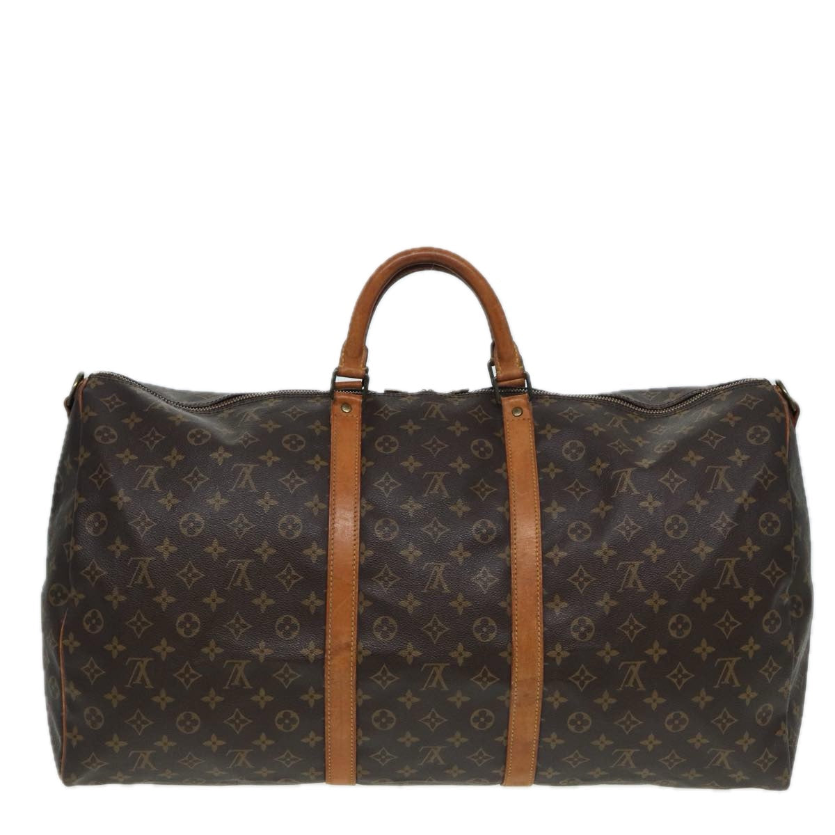 Louis Vuitton Keepall 60 Brown Canvas Travel Bag