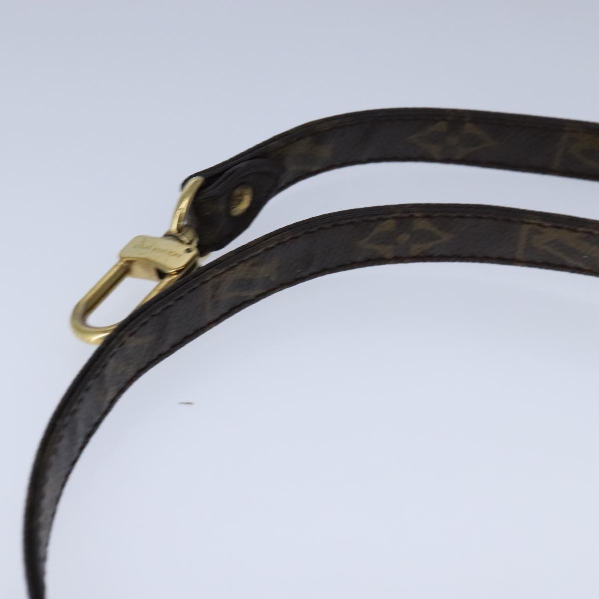 Louis Vuitton Shoulder Strap Brown Canvas Bag Jewelry