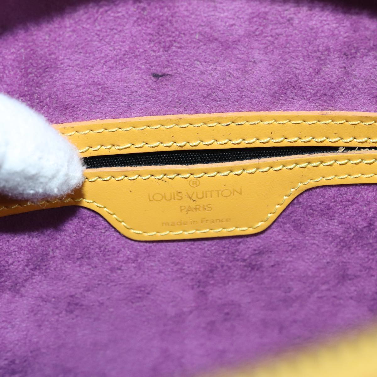 Louis Vuitton Mabillon Yellow Leather Backpack Bag