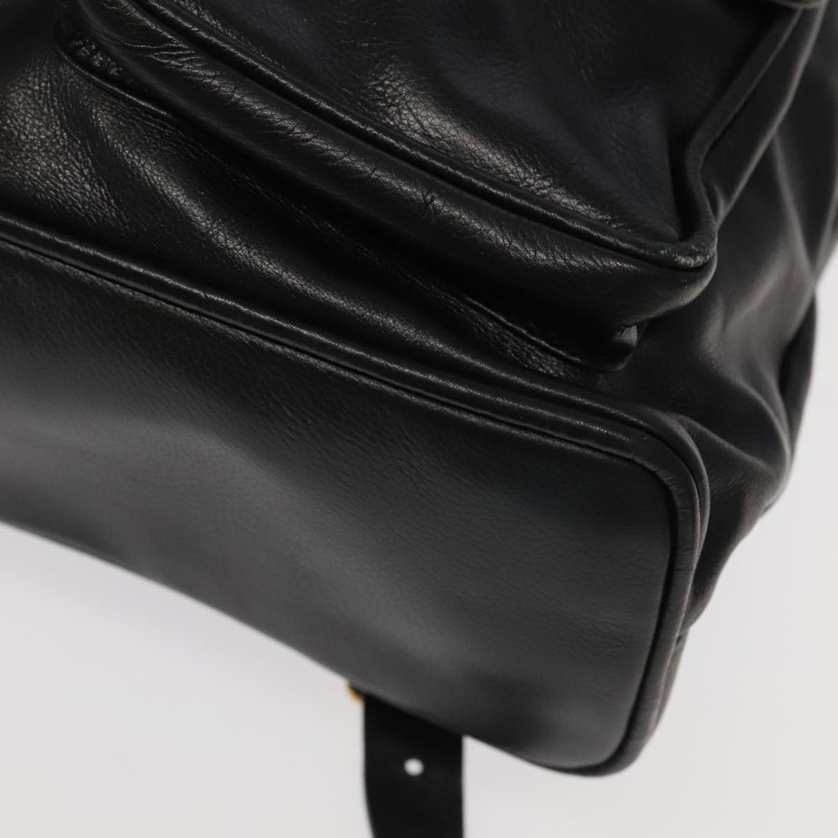 Gucci Bamboo Black Leather Backpack Bag