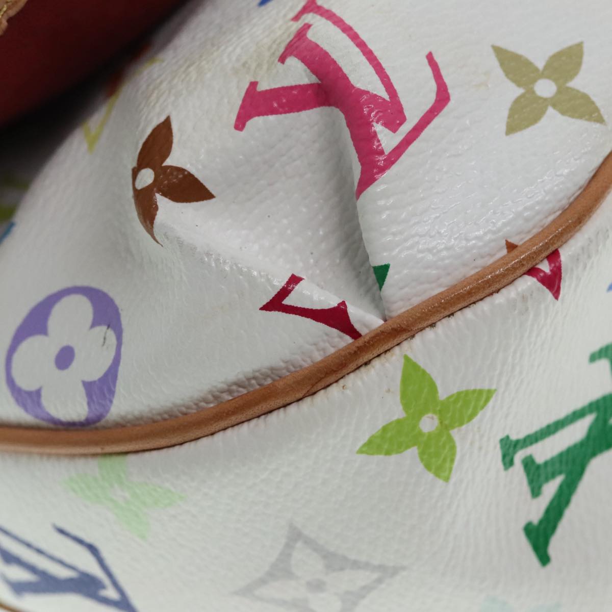 Louis Vuitton Patti White Canvas Shoulder Bag