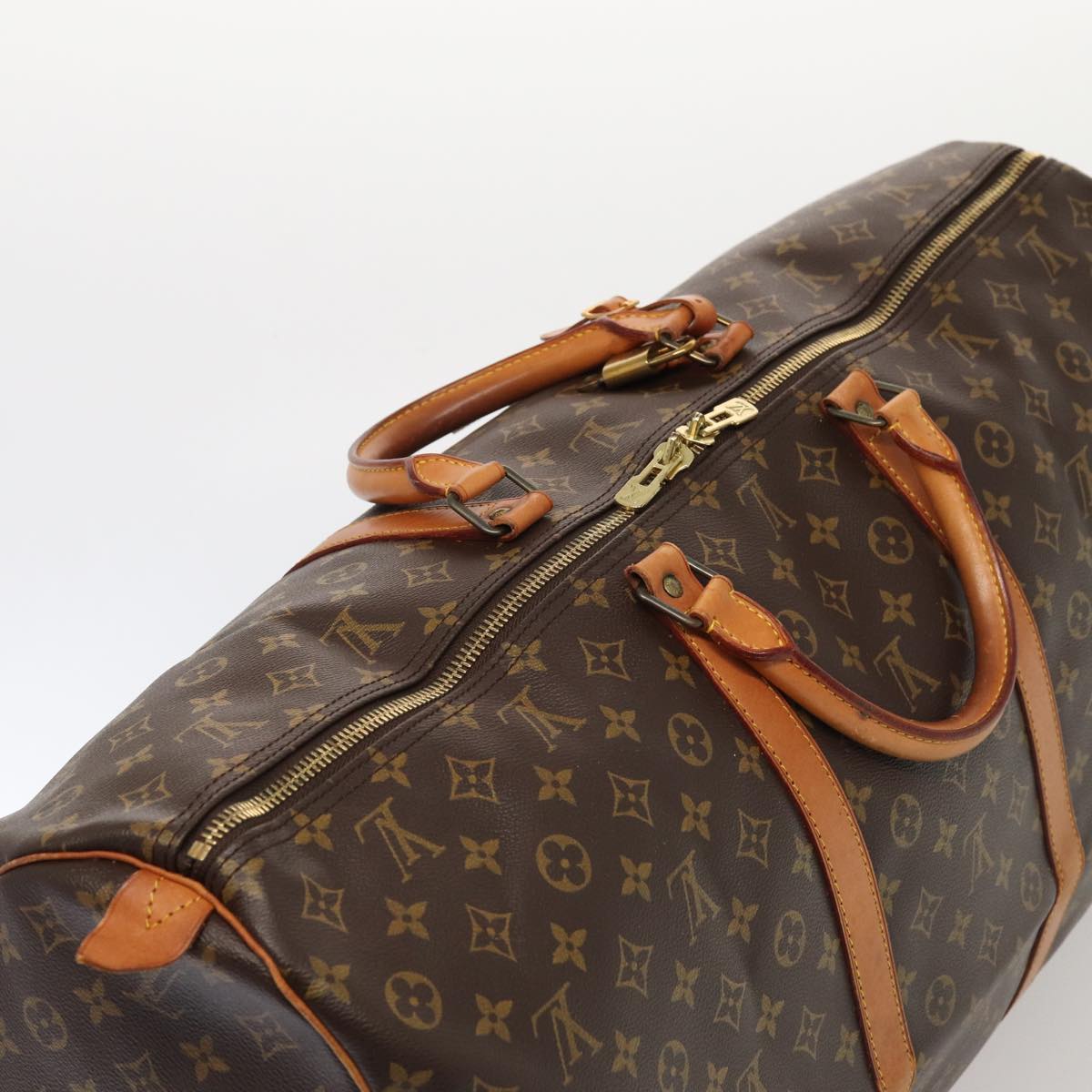 Louis Vuitton Keepall 60 Brown Canvas Travel Bag