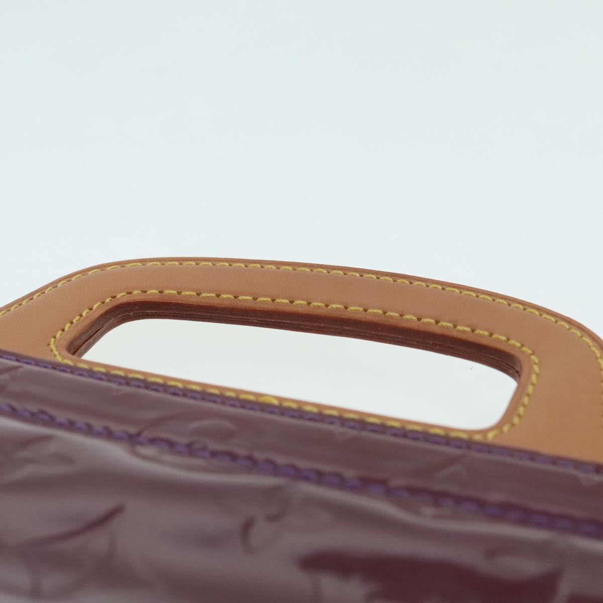 Louis Vuitton Stanton Purple Patent Leather Tote Bag