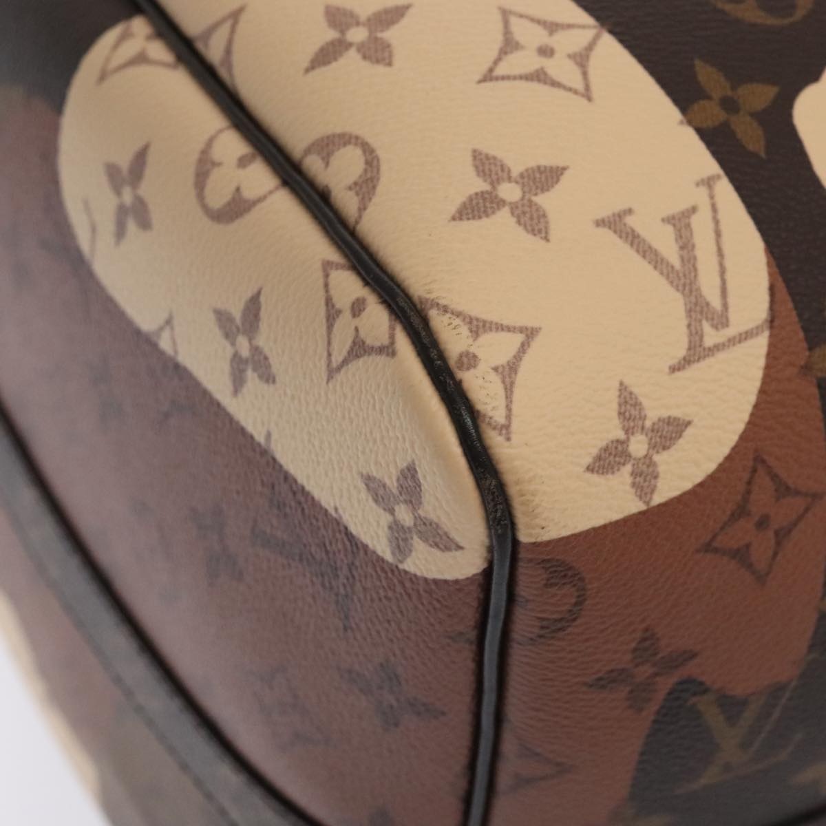 Louis Vuitton Keepall Bandouliere 55 Brown Canvas Travel Bag