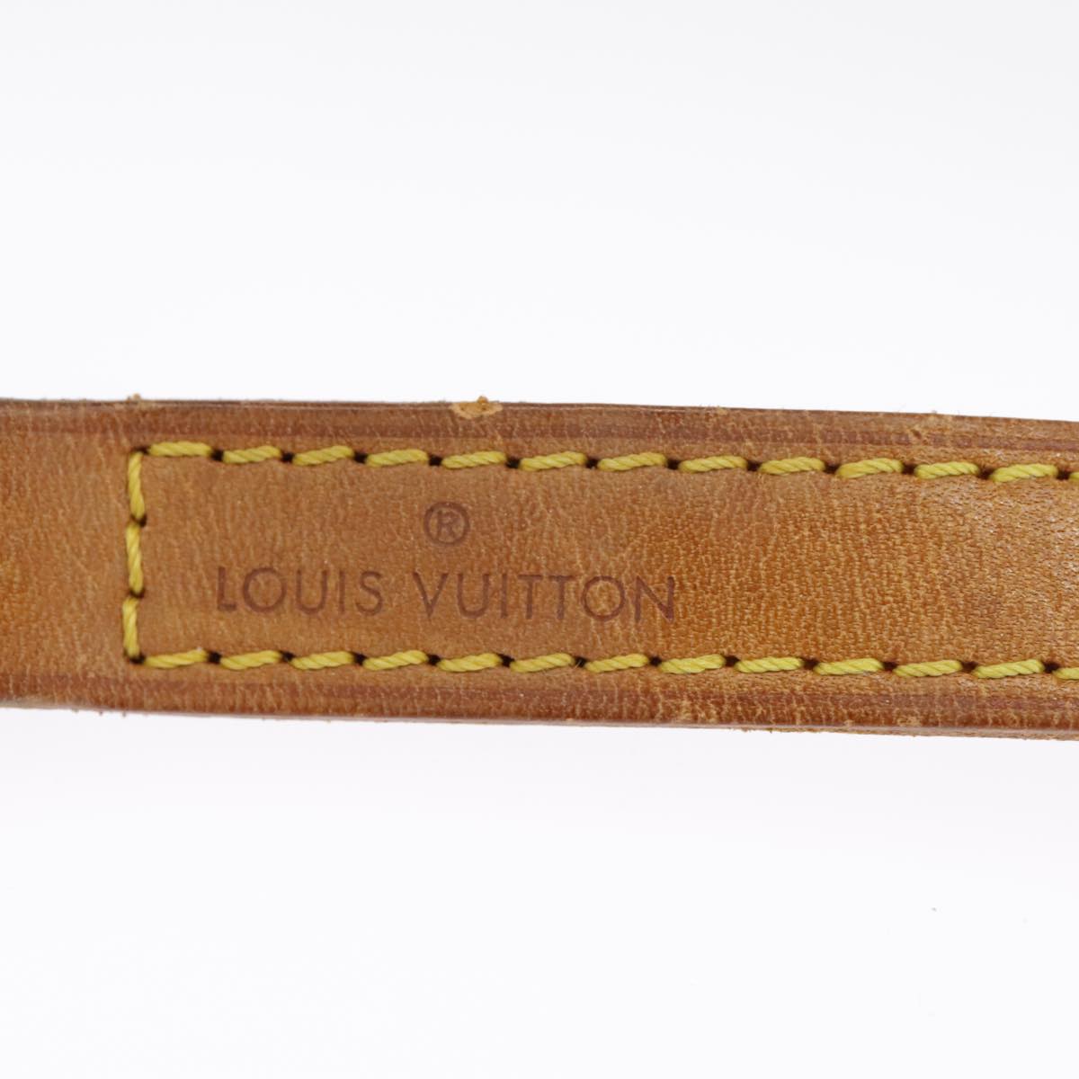 Louis Vuitton Shoulder Strap Beige Leather Bag Jewelry