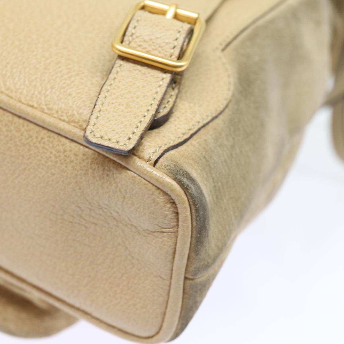Gucci Bamboo Beige Suede Backpack Bag