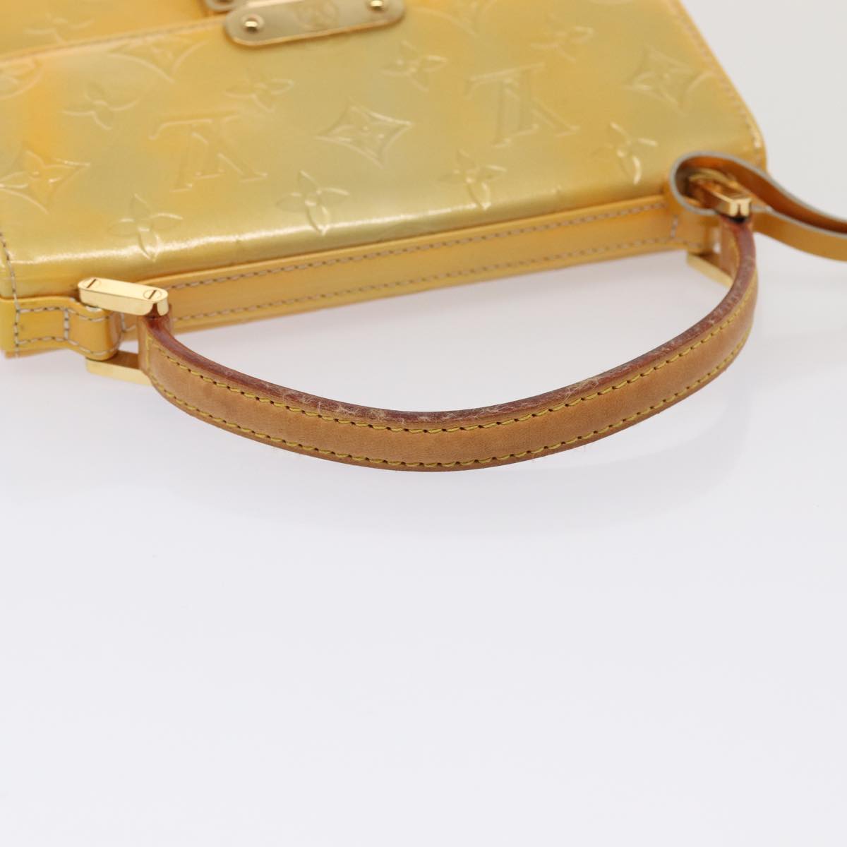 Louis Vuitton Spring Street Camel Patent Leather Handbag