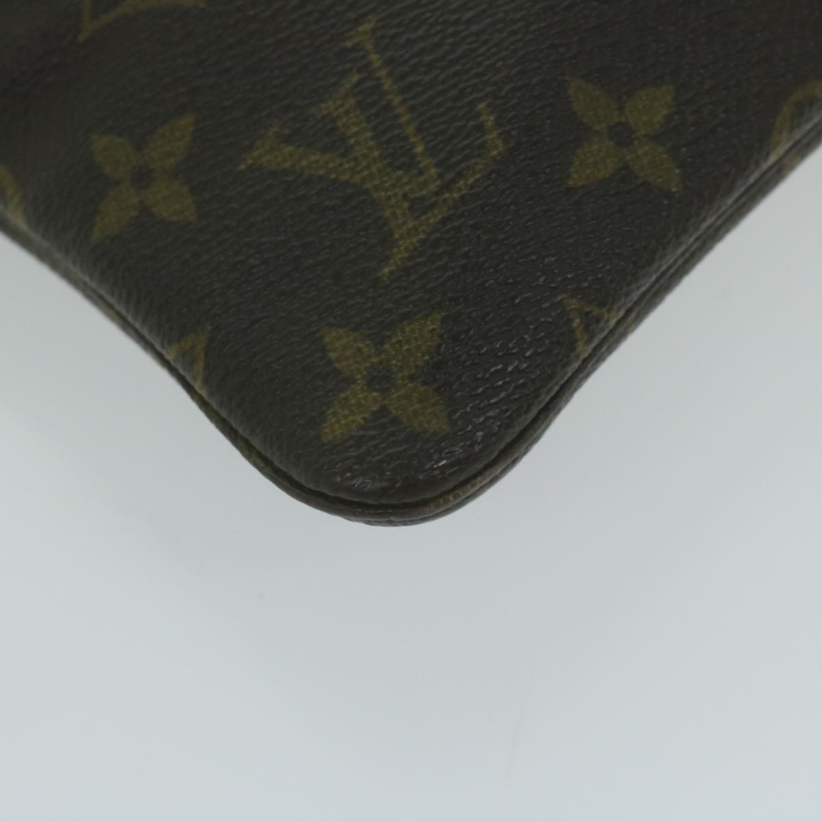 Louis Vuitton Pochette Brown Canvas Clutch Bag