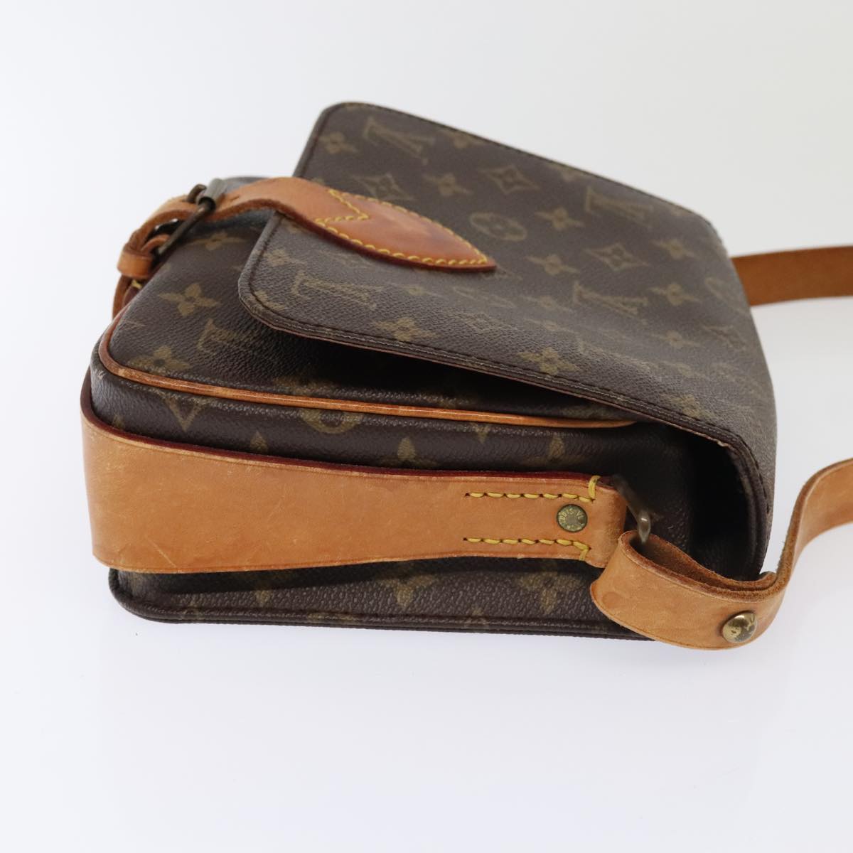 Louis Vuitton Cartouchière Brown Canvas Shoulder Bag